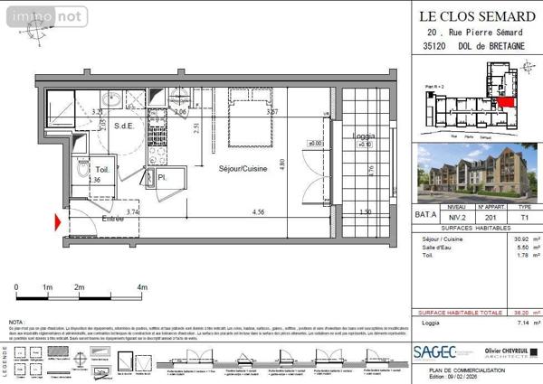 Appartement à vendre à Dol-de-Bretagne en Ille-et-Vilaine (35120), ref : 35130-1093443