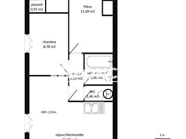 Location Appartement 3 pièces 53.9 m² - 113 RUE TOUFAIRE Rochefort 17300