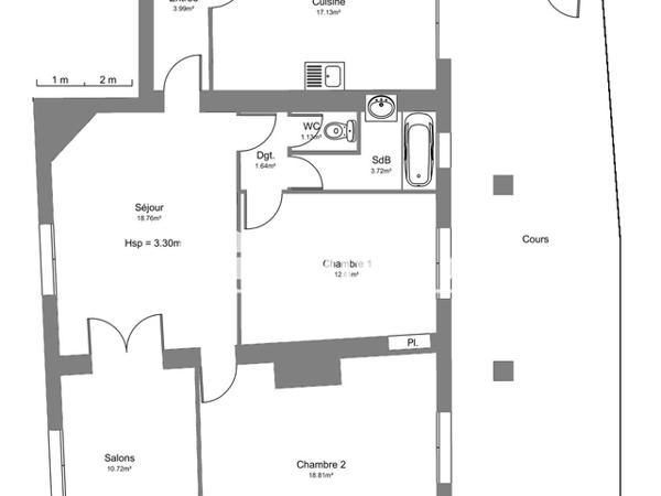 Location Appartement 4 pièces 88.51 m² - 7 BIS RUE MANENT/10 PROM. PRADEA Tarbes 65000