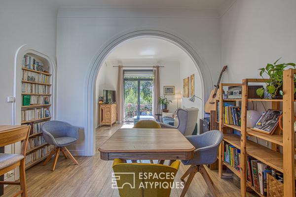 Entre Art nouveau et modernité, maison de caractère avec jardin arboré