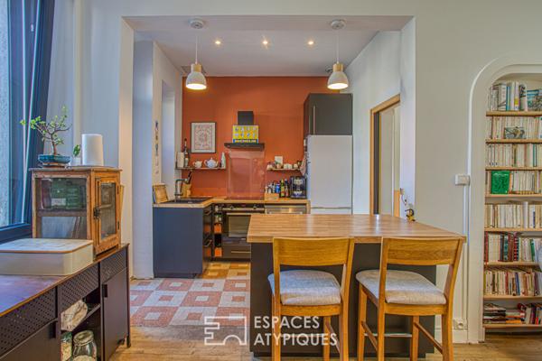 Entre Art nouveau et modernité, maison de caractère avec jardin arboré