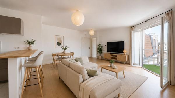 Appartement Maisons Alfort 3 pièces 68 m² avec balcon et place de parking