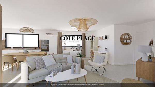 Les Mathes (17570) La Palmyre Appartement NEUF T4 PMR avec 2 Terrasses Garage et cave au prix de 486.450€ HAI