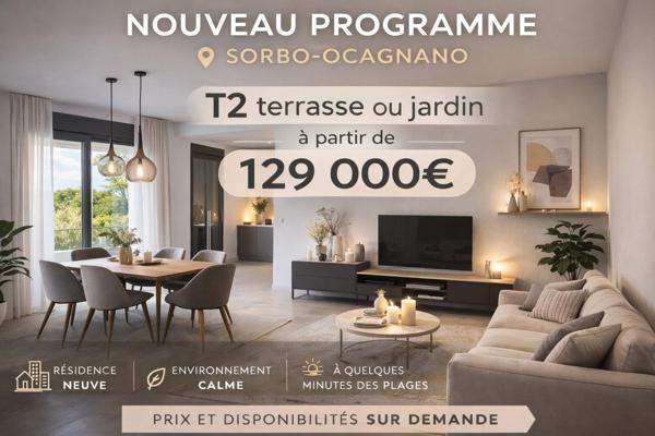 T4 neuf avec sa terrasse et son jardin