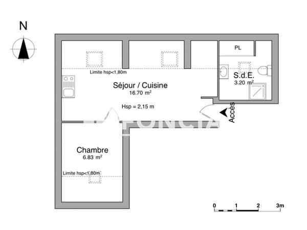 Location Appartement 2 pièces 26.73 m² - 6 RUE VOCHAVE Limoges 87000