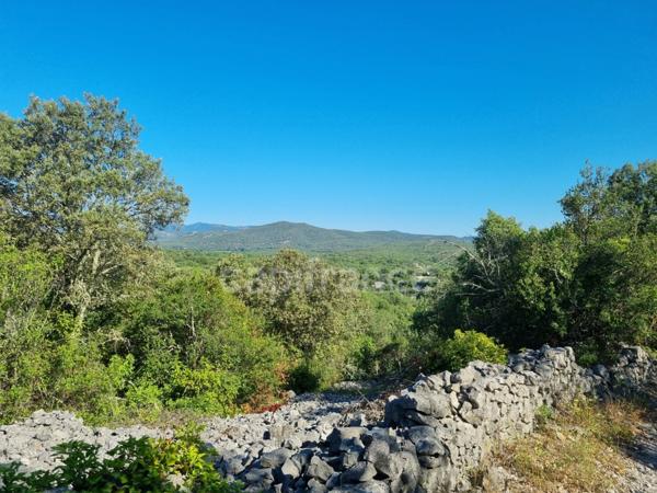 Terrain à vendre avec Mazet en pierre SAUVE (30)