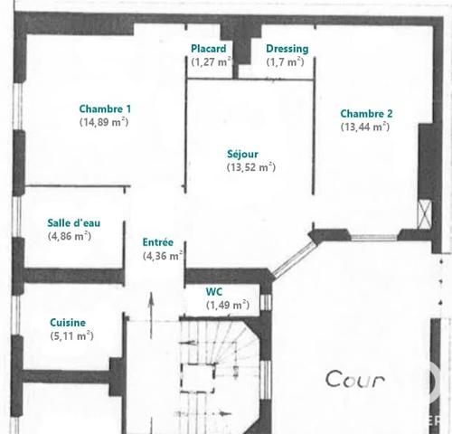 Appartement à vendre 3 pièces 61 m² Paris 9