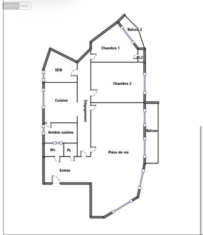 Appartement rénové à vendre à Brest dans le Finistère (29200), ref : 29042-66