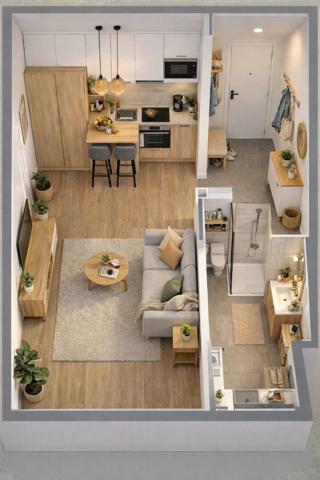 Appartement T1 26.1m²