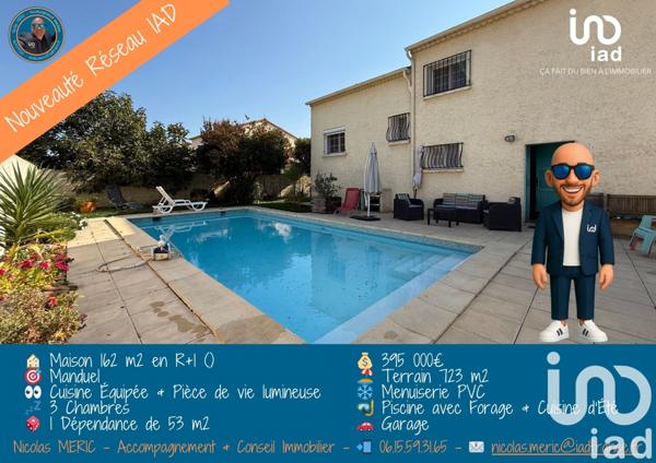 Maison à vendre 7 pièces 162 m² Manduel