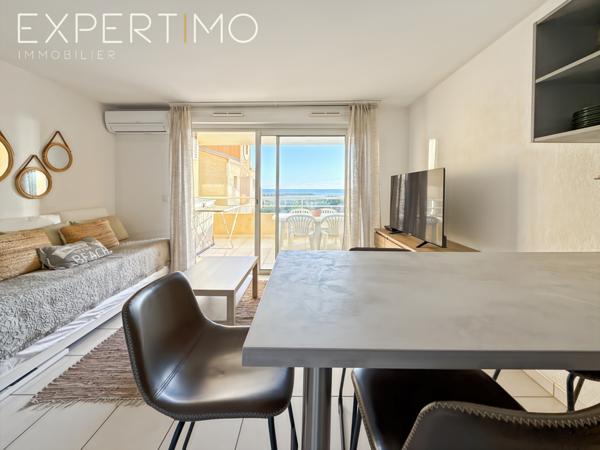 Valras-Plage (34350) Exclusivité : superbe appartement T2 avec balcon vue mer