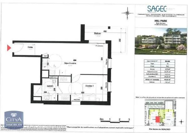 Appartement à louer 2 pièces 45.92m² Évian-les-Bains (74500)