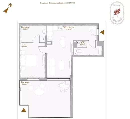Appartement neuf T2 vue mer panoramique
