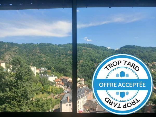 🏡 Appartement 3 pièces – Terrasse avec vue exceptionnelle – Thiers – 69 000 €