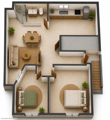 Appartement T3 non meublé à louer – Montabo, Cayenne