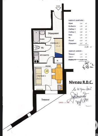 Studio à vendre 21,43 m² Tignes