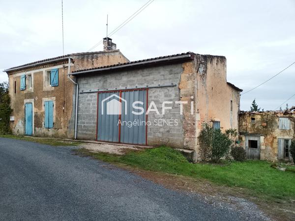 Maison avec grande garage et dépendances