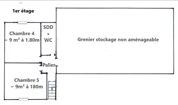 Maison 5 chambres (110m²), Saint Rémy sur Avre (28380), double garage, terrain de 800 m². Prix HAI 179 900