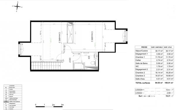 Appartement à vendre 4 pièces 94,55 m² Le Plessis-Robinson