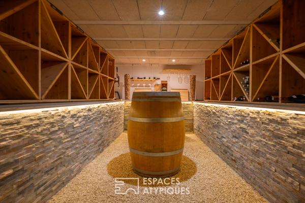 Maison de plain-pied au charme discret avec piscine