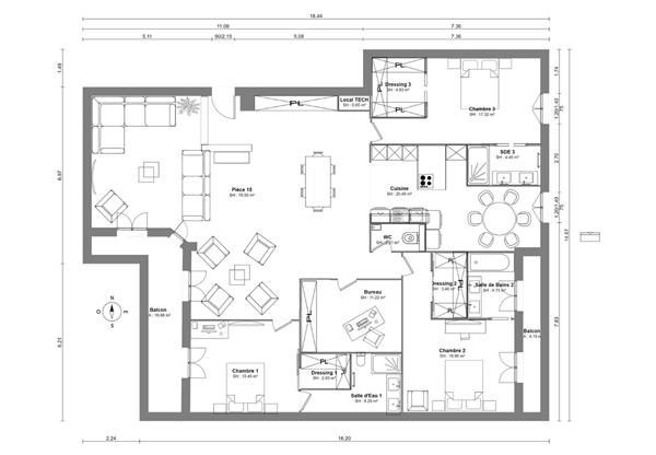 Opportunité Exceptionnelle - APPARTEMENT TYPE F4 DE 148 m² habitable avec Jardin