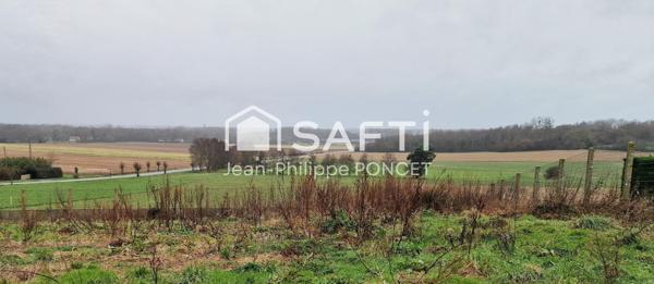 Terrain constructible viabilisé vue imprenable sur les hauteurs de SAINT-JOSSE
