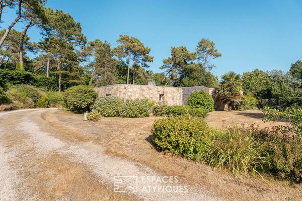 Maison de plain-pied de 183m2, signée Yves Guillou, au calme d’une impasse