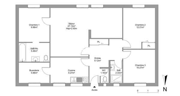 À vendre Maison 4 pièces 93 m² - Montpellier 34090