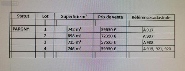 Terrain à Batir à vendre à Rethel dans les Ardennes (08300), ref : 10315/578
