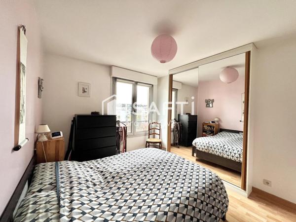 4 pièces avec balcon, cave et double box