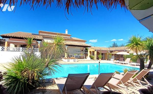 Sur les hauteurs d'ALES, Villa avec piscine et 5 gîtes aux notes modernes et dépaysantes