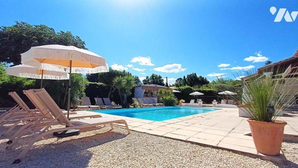 Sur les hauteurs d'ALES, Villa avec piscine et 5 gîtes aux notes modernes et dépaysantes