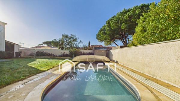 Maison 150m² avec piscine, garage à 2km de l'océan