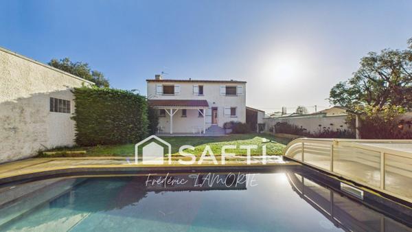 Maison 150m² avec piscine, garage à 2km de l'océan