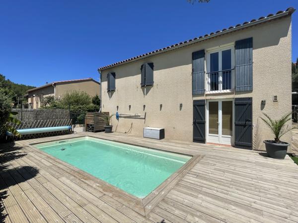Villa 4 faces plain pied 114 m2 avec piscine