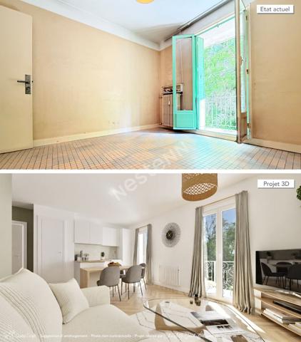 Appartement VAUBAN Marseille de 3 pièce(s) 65 m² Balcon exposé Sud une cave et rangements