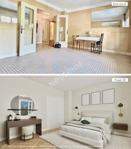 Appartement VAUBAN Marseille de 3 pièce(s) 65 m² Balcon exposé Sud une cave et rangements