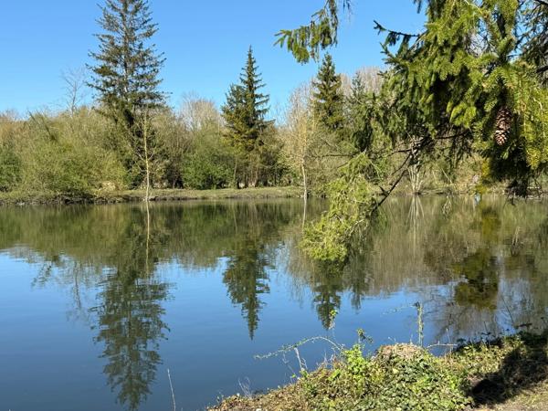 Terrain de loisir avec etang à vendre de 11 034,00 m²/ étang de peche de 3 200m² env.  aux portes de Clermont (Oise)
