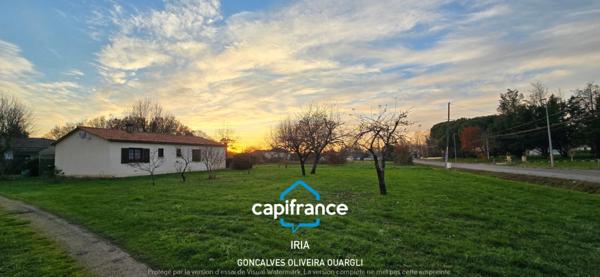 A vendre - Maison de plain-pied avec grand terrain - Villeneuve-sur-Lot.