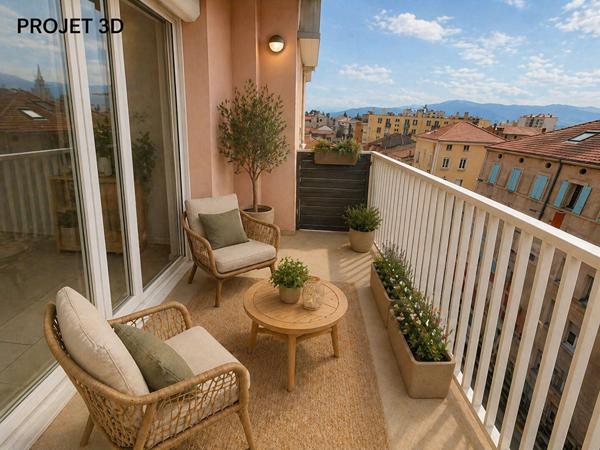 Appartement T4 - 94 m2 avec balcon et garage à Romans Sur Isère