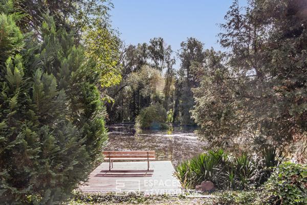 Grande maison familliale avec gite independant et étang privé à Bray sur Somme