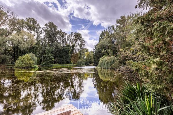 Grande maison familliale avec gite independant et étang privé à Bray sur Somme