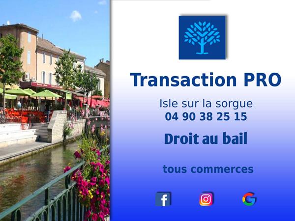 Achat fonds de commerce L'Isle-sur-la-Sorgue - 130 m² - 162 000 €