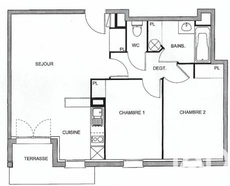 Location appartement 3 pièces 63 m² Foix
