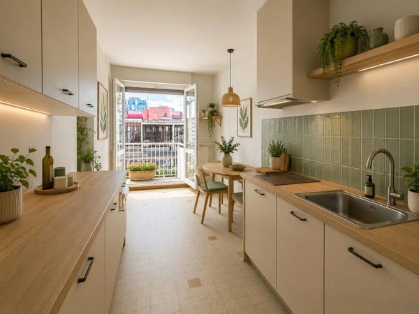 APPARTEMENT 76 m2 - LUMINEUX - BALCON - 3 CHAMBRES - PROCHE GARE/TRAM - GARAGE - PARKING