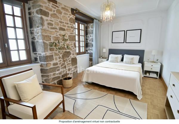 Maison de caractère 5 chambres – Jardin - T1- Coeur de Rostrenen