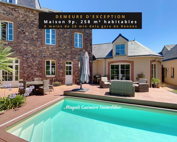 Montfort-sur-Meu (35160) Magnifique maison de maître à moins de 20 min de Rennes gare.