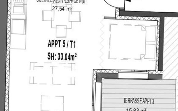 Appartement à vendre    1 pièce • 33,04 m2 Calvisson