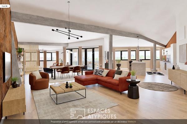 Plateau brut à aménager dans une ancienne imprimerie