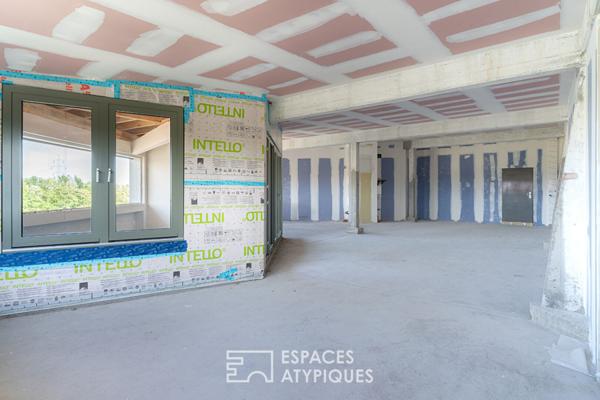 Plateau brut à aménager dans une ancienne imprimerie